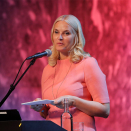 26. april: Kronprinsesse Mette-Marit blir ambassadør for norsk litteratur i utlandet. Dette ble annonsert på NORLAs konferanse for innspill og planlegging fram mot Bokmessen i Frankfurt 2019. Foto: Lise Åserud / NTB scanpix.